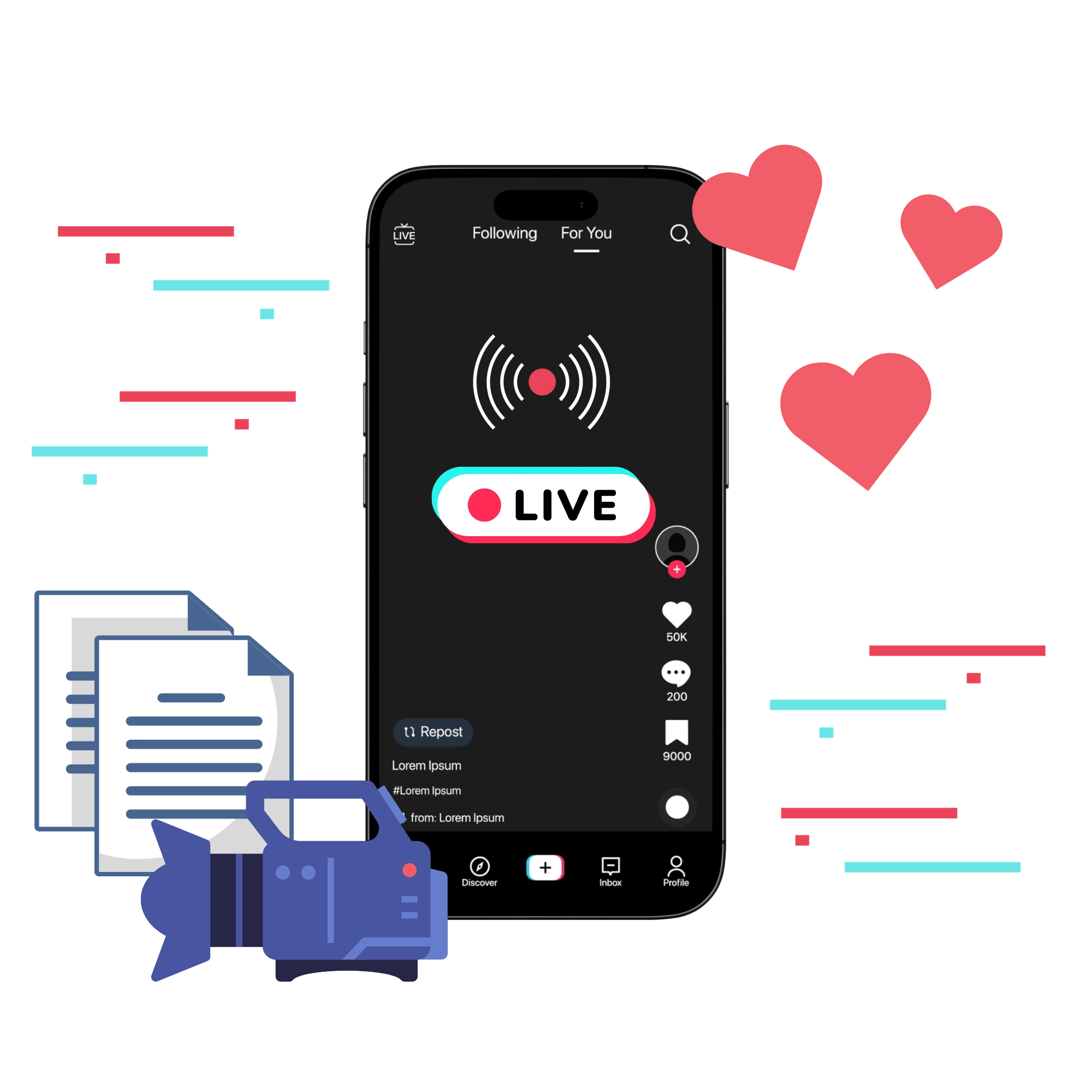 TikTokライブ配信を、
                  まるごとサポート